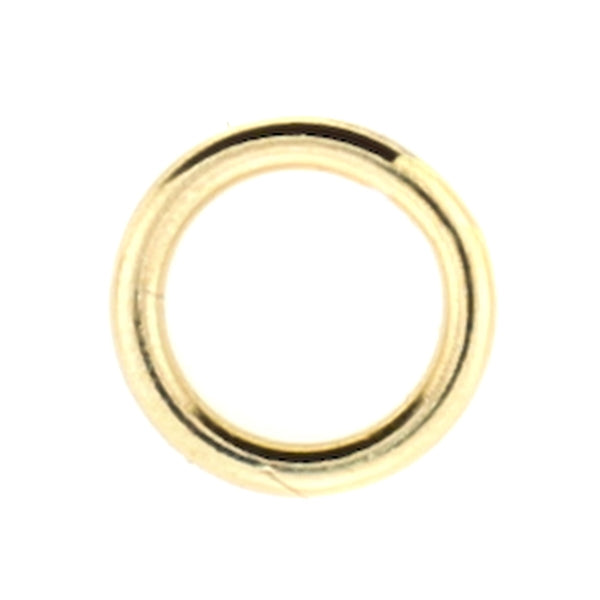 Jump ring, black-finished brass, 8mm round, 6mm inside diameter, 18 gauge.  Sold per pkg of 50. - Fire Mountain Gems and Beads