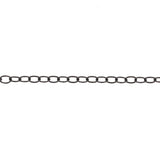 4mm Gun Plated Plated Oval Link Chain