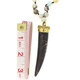 Stone Horn Necklace