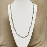 36in Knotted Stone Necklace