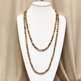 60inch 8mm Polished Stones Knotted