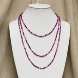 70in 4mm Round Natural Stone Necklace