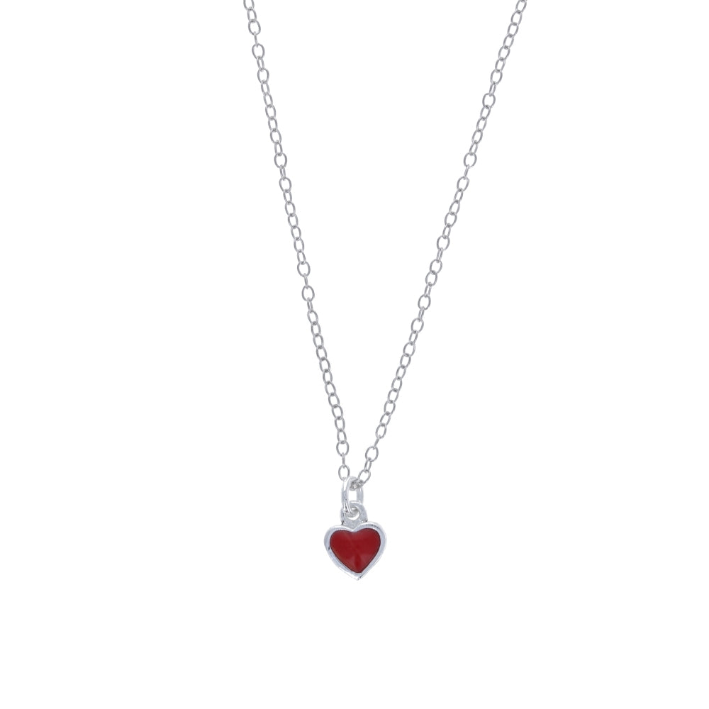 Mini Red Heart Necklace – Mayas