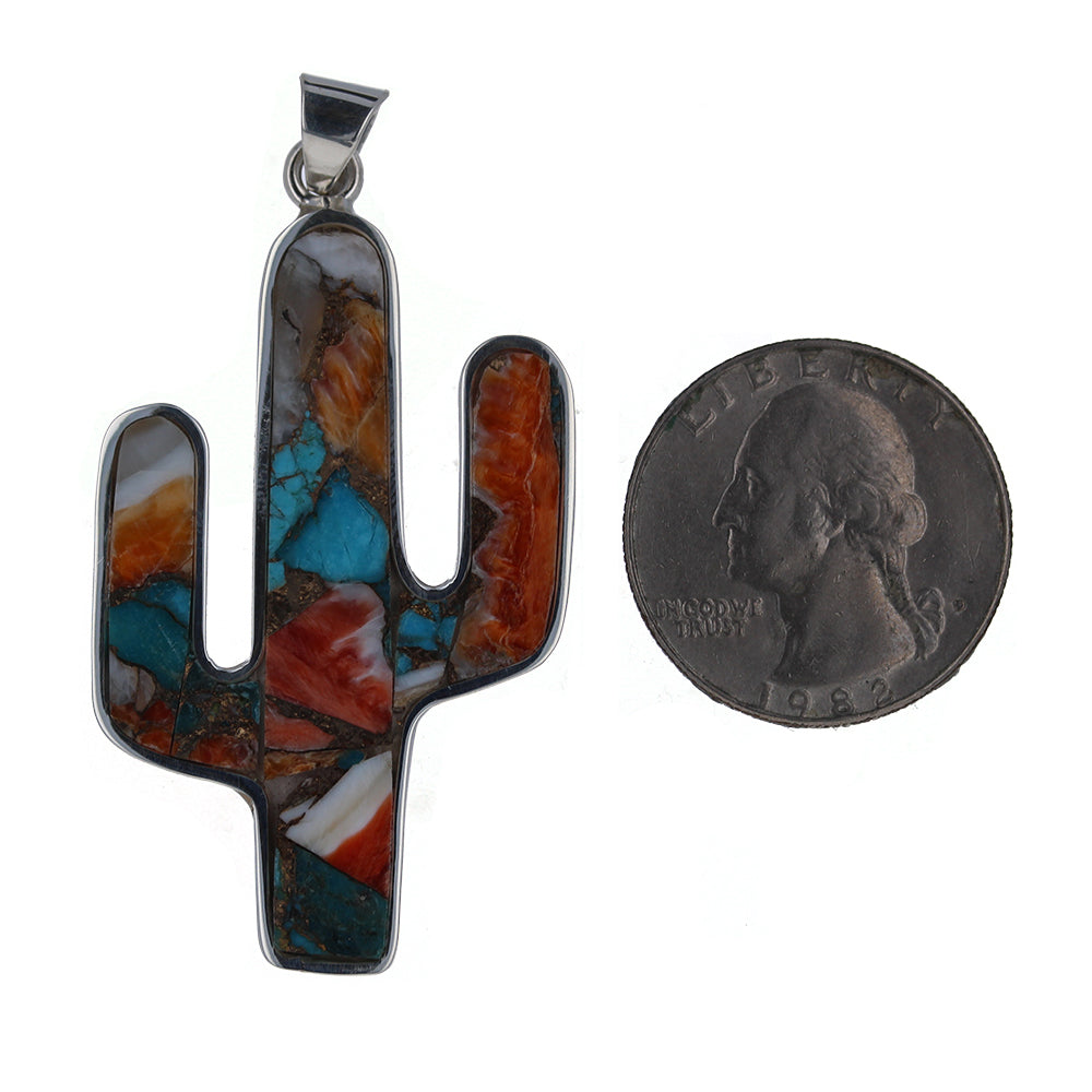 Pumpkin Spice Cactus Pendant
