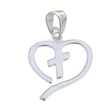 Small Cross My Heart Pendant