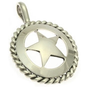 Sheriff's Star Sterling Silver Pendant