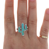 Turquoise Cactus Ring