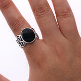 Modern Onyx Ring
