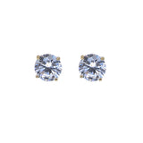 Gold Vermeil CZ Studs