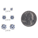 Gold Vermeil CZ Studs