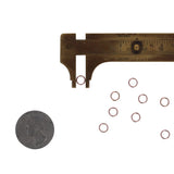 6mm 20gauge Rose Gold Filled Closed Jump Rings