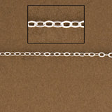 1.5mm Tiny Flattened Oval Link Cable Chain