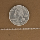 1.5mm Tiny Flattened Oval Link Cable Chain