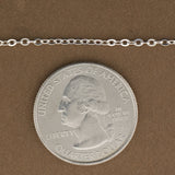 1.5 x 2.5mm Flat Cable Link Chain, SS1617F