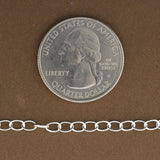 Sterling Silver Oval Link Extender Cable Chain