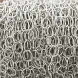 Sterling Silver Patterned Link Chain 6mmx7.5mm