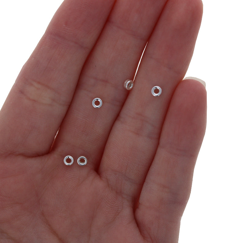 3mm Sterling Silver Smooth Rondell