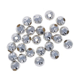 Sterling Silver 8mm Round Hammered Bead