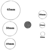 Sterling Silver Endless Hoops