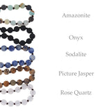 60inch 6mm Natural Stone Necklace