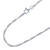 Diamond Cut Twisted Snake Chain