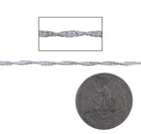 Diamond Cut Twisted Snake Chain