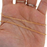 14kt GF 2.1mm Figaro Chain