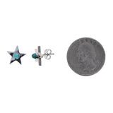 Turquoise Star Studs