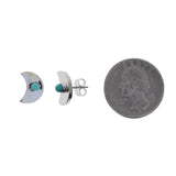 Turquoise Moon Studs