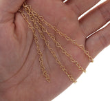 Gold Filled Mini Heart Chain 4mm x 2.8mm