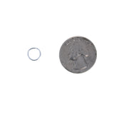 9mm 18 Gauge Sterling Silver Open Jump Ring