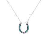 Turquoise Horseshoe Necklace