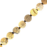 60inch 8mm Matte Stones Knotted