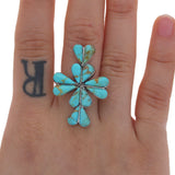 Mosaic Turquoise Cross Ring
