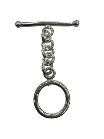 Sterling Silver Smooth 14mm Toggle