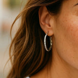 Everyday Beaded Hoops