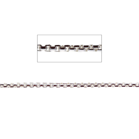 2.5mm Polished Round Box Chain