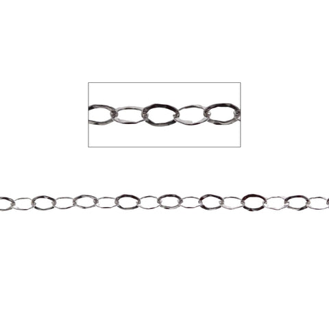 Hammered Cable Link Chain