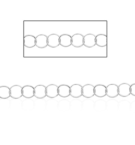 5mm Round Link Chain SS