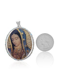 2 Sided Virgen Guadalupe w AB Crystals