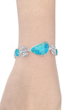 Butterfly Charm Turquoise Bracelet