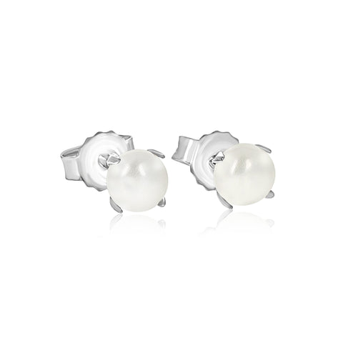 Prong Set Pearl Studs