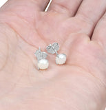 Prong Set Pearl Studs