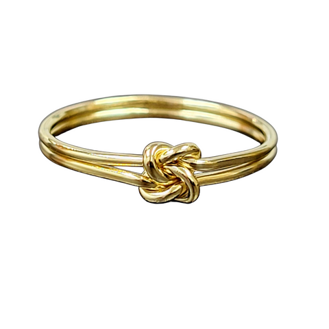 Gold Double Knot Ring