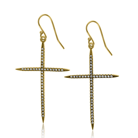 Sparkling Spiked Cross Drops