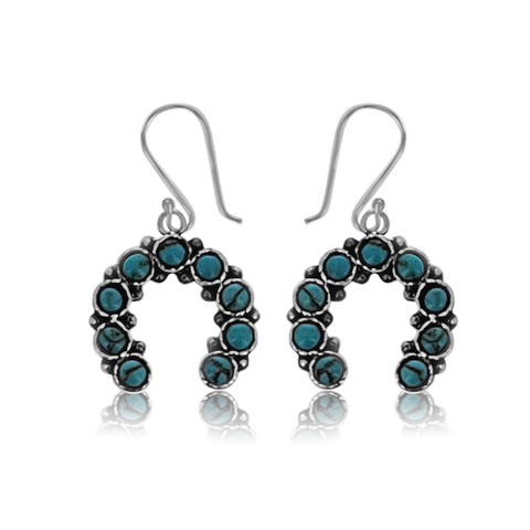 Turquoise Naja Cluster Earrings