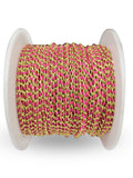 GF Hot Pink Enamel Drawn Cable Chain