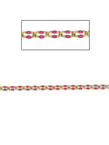 GF Hot Pink Enamel Drawn Cable Chain