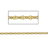 14kt GF Starburst Link Chain 3x5mm