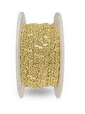 14kt GF Starburst Link Chain 3x5mm